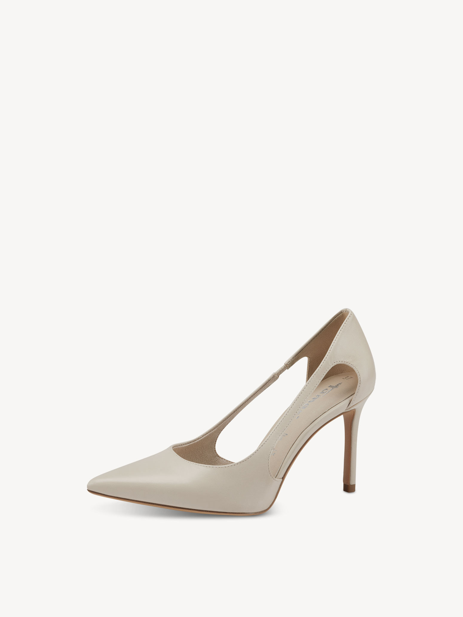 Escarpin en cuir - beige