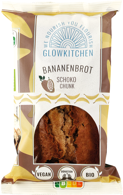 Glowkitchen Bio Bananenbrot Schoko