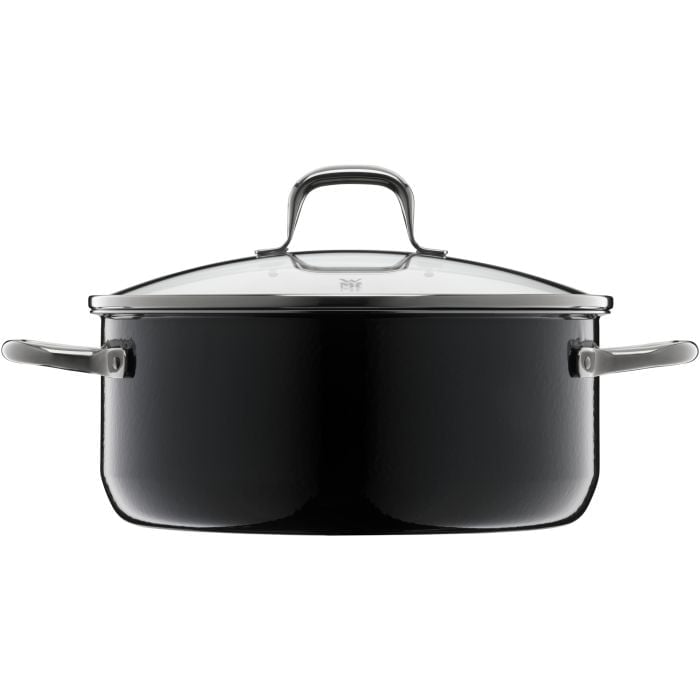Fusiontec Essential Bratentopf mit Deckel, 24 cm, Black