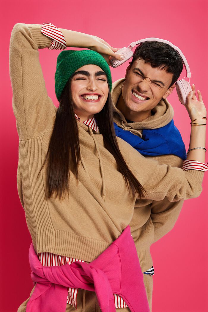 Unisex Strick-Jogginghose aus Wolle und Kaschmir