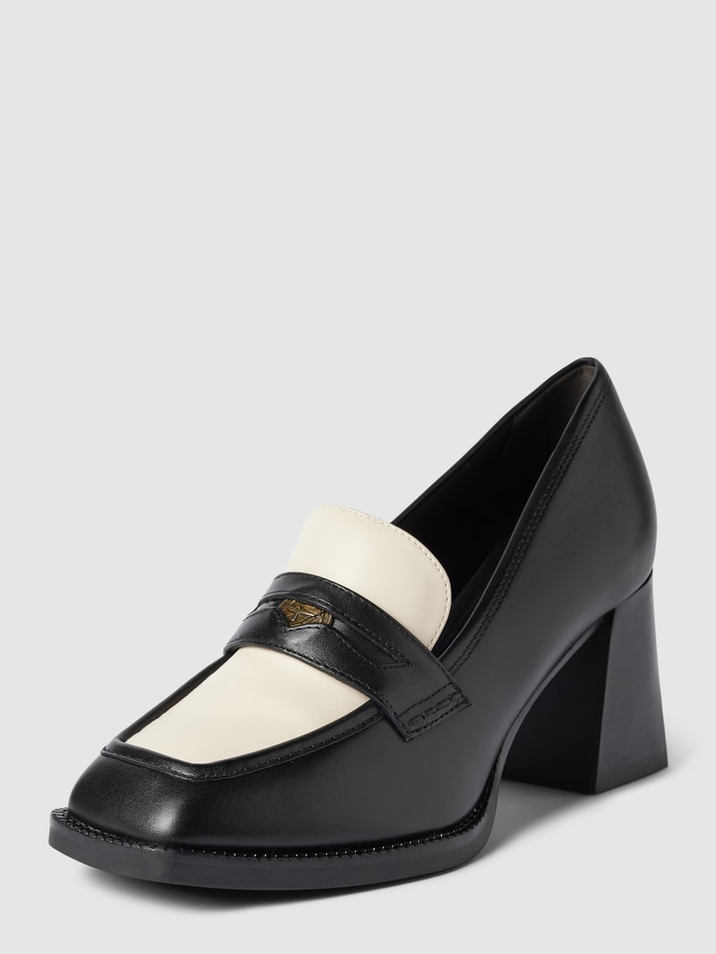 Pumps aus Leder in schwarz
