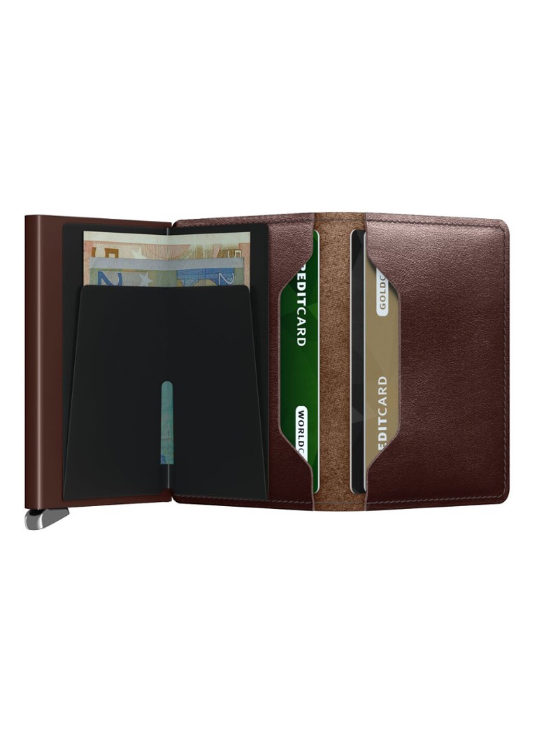 Porte-cartes Secrid Slimwallet Dusk marron foncé