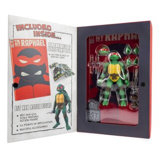 Teenage Mutant Ninja Turtles BST AXN x IDW Actionfigur & Comic Raphael Exclusive 13 cm