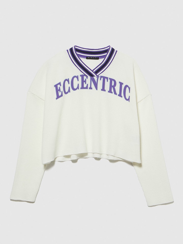 Sisley Longsleeve in Blau/ Creme günstig kaufen