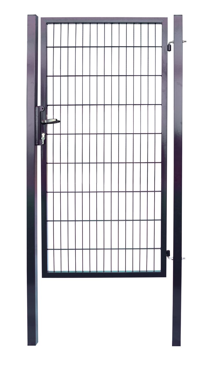 HC Garten & Freizeit Doppelstabmatten Gartentor Anthrazit - ca. 100 x 160 cm