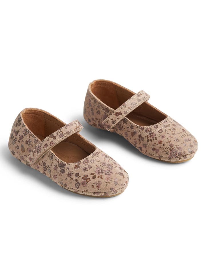 Wheat Leder-Ballerinas in Beige günstig kaufen