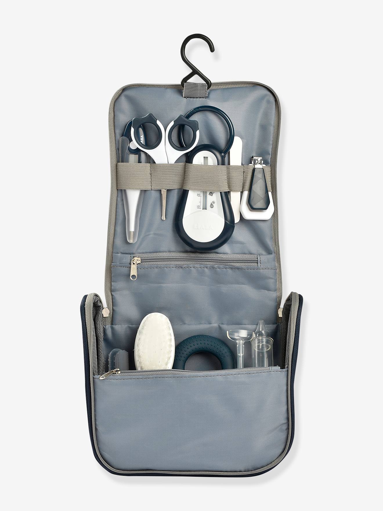 Trousse de toilette nomade 9 accessoires BEABA green blue