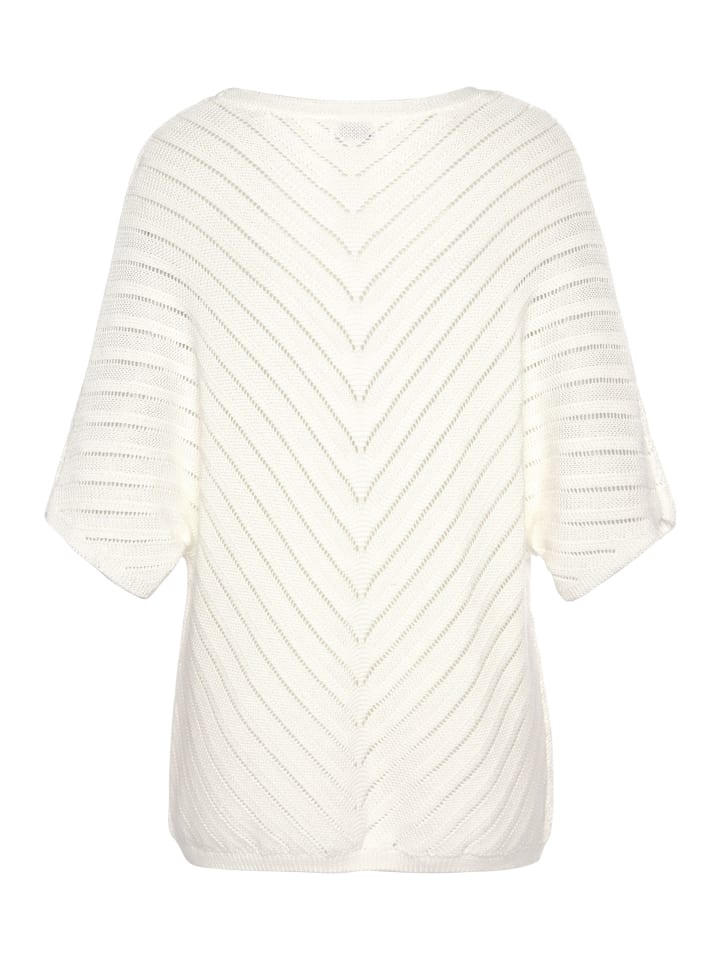 LASCANA Ajourpullover in weiß günstig kaufen 32/34