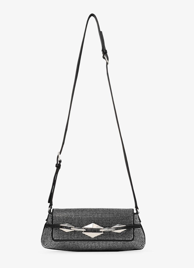 Borsa a tracolla Jimmy Choo in pelle di vitello con motivo a rombi