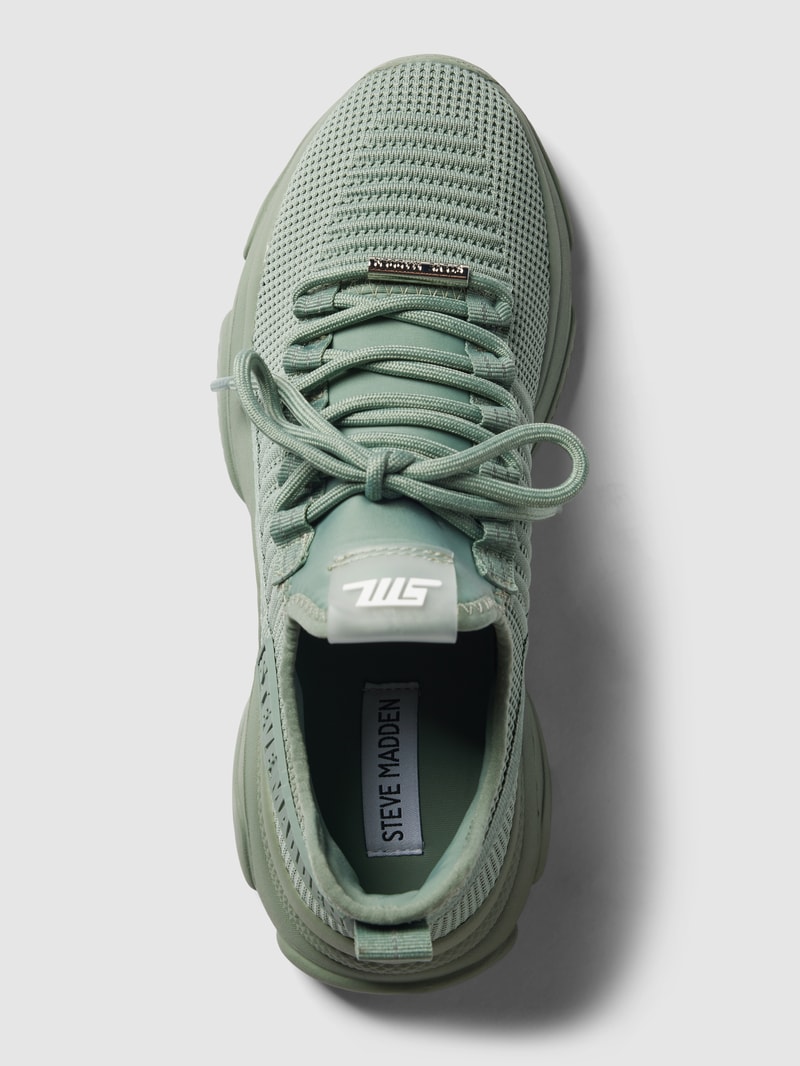 Sneaker mit Label-Details Modell 'MAC' in hellgrün
