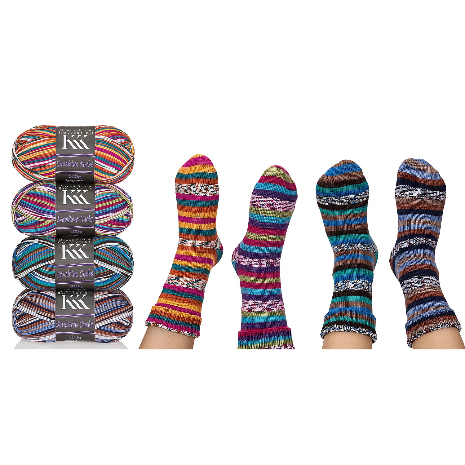 KKK Sockenwolle Sensitive Socks Color 