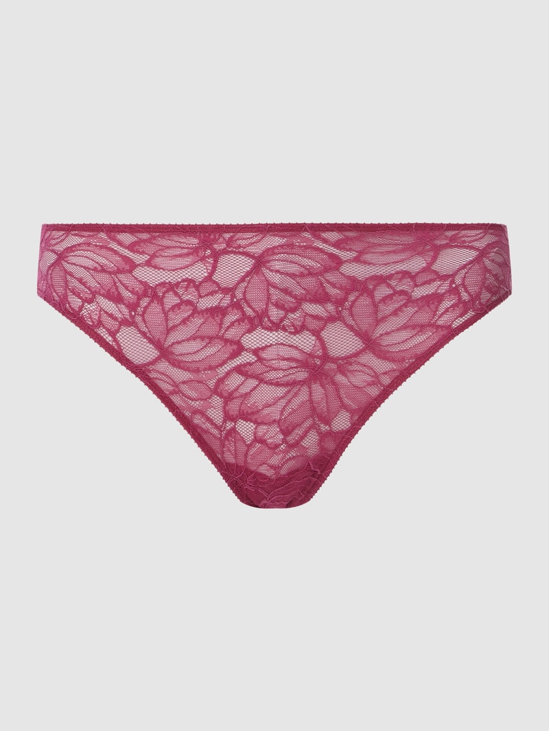 String aus floraler Spitze in pink