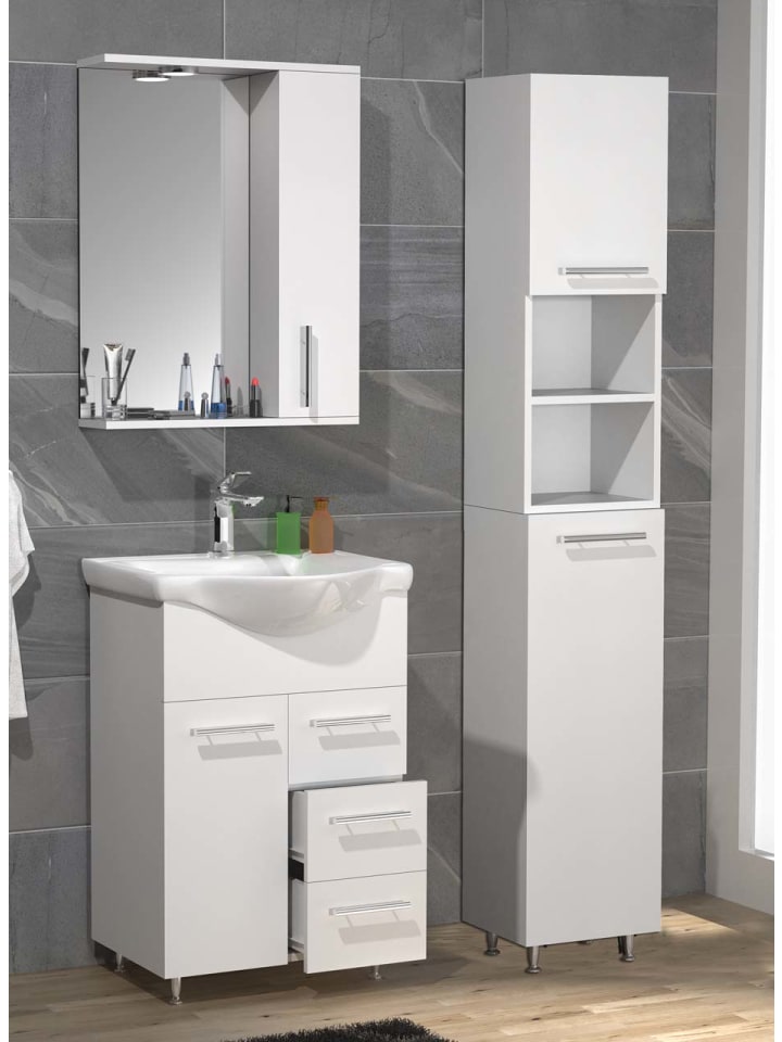 ebuy24 Badmöbelset LisaloL Weiß 85 x 45 cm günstig kaufen onesize