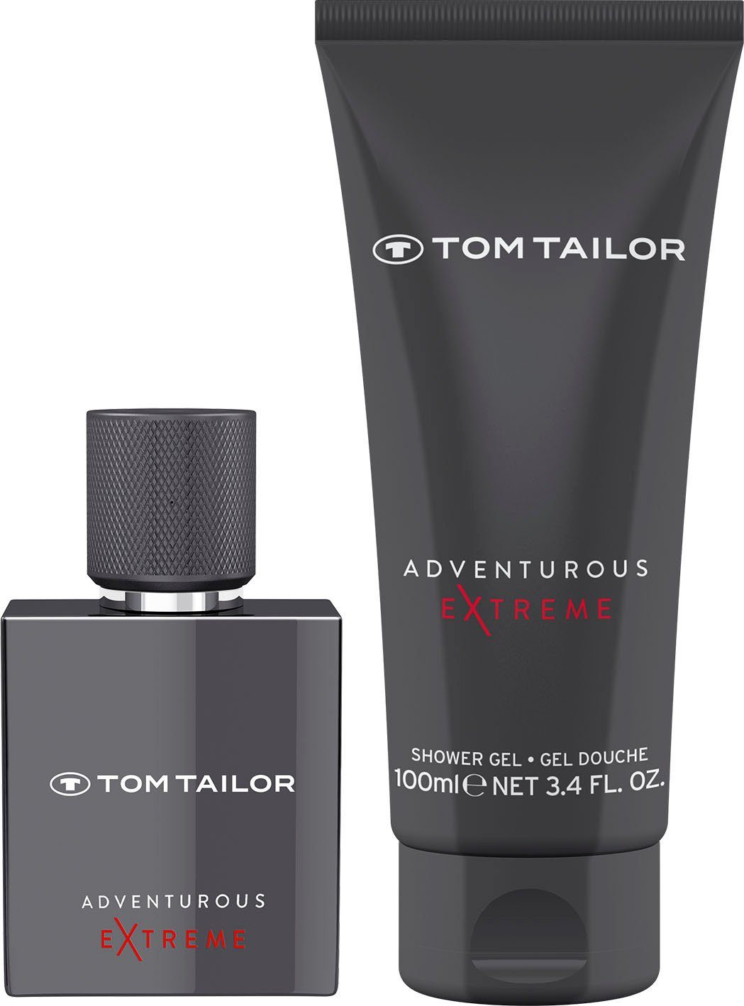 TOM TAILOR Eau de Toilette Adventurous Extreme 30ml + SG 100ml, 2-tlg., EdT, Männerduft, Parfum for him, Duschgel