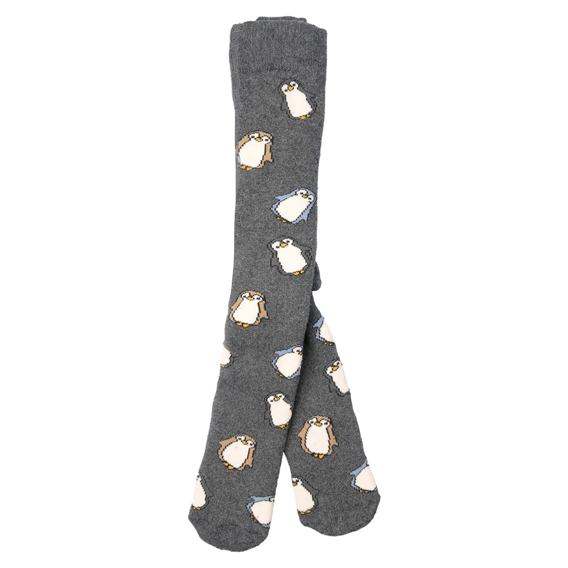 2 Baby Frottee-Strumpfhosen mit Pinguinen