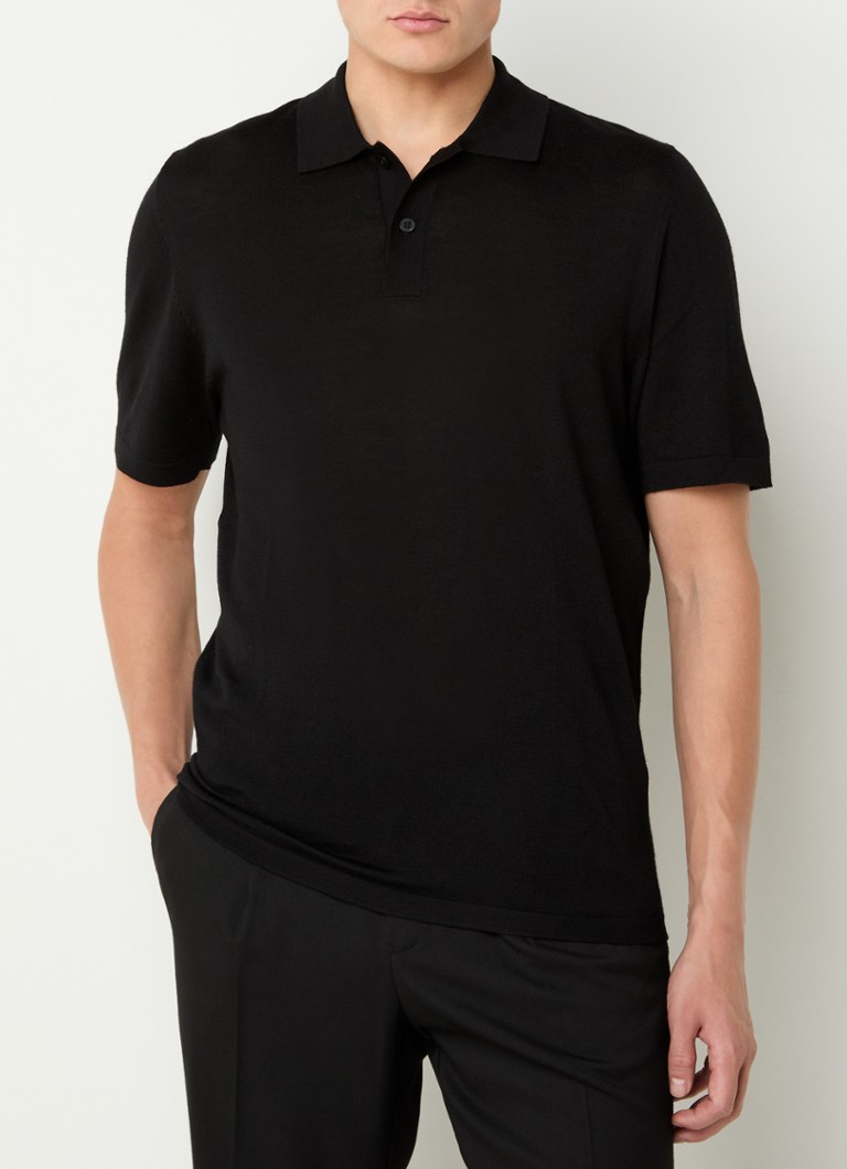 Tricou polo clasic Sarowan SAMSŘE, confecționat dintr-un amestec delicat de lână merinos