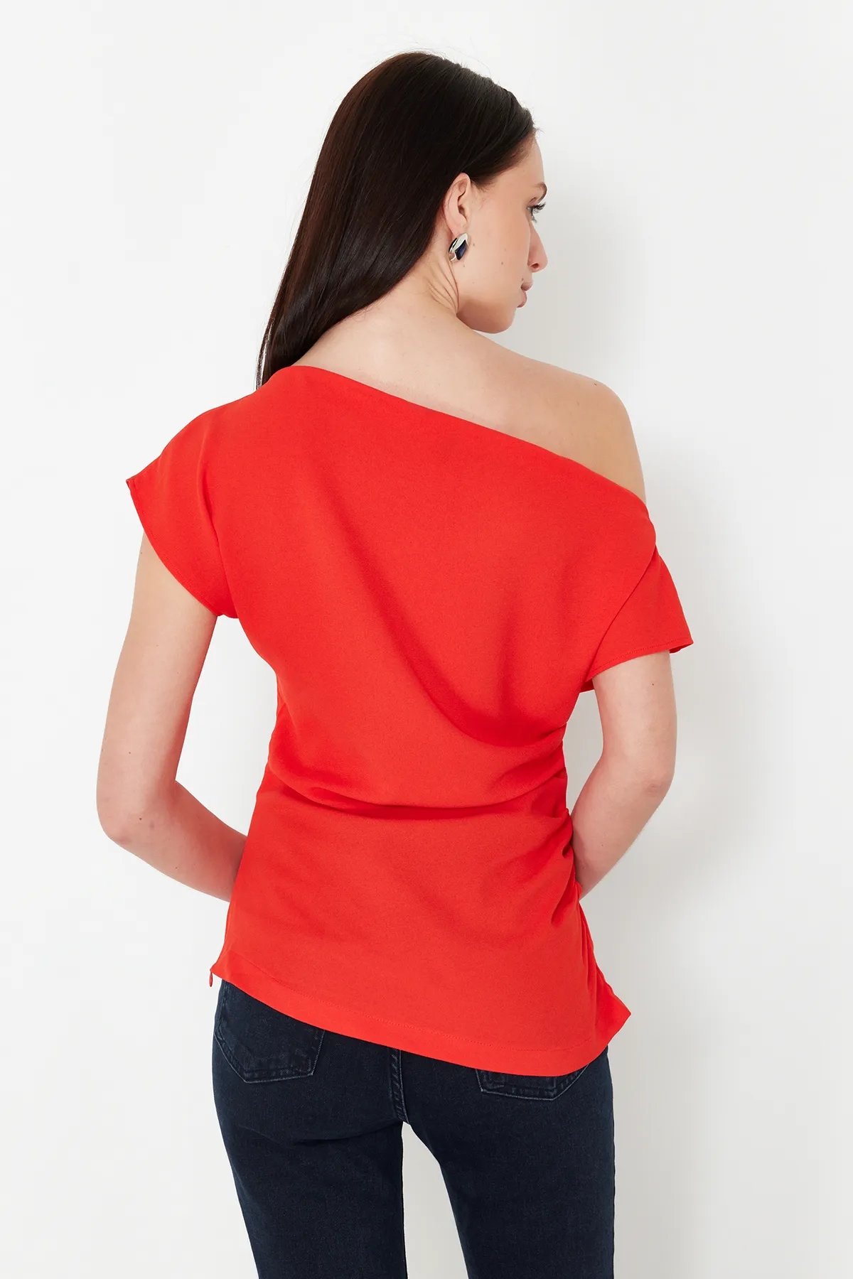 Trendyol Collection  Bluse - Rot - Slim Fit