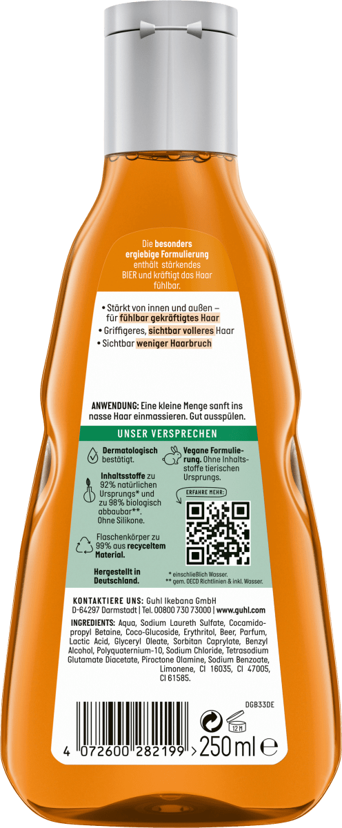 Shampoo Intensiv Kräftigung, 250 ml