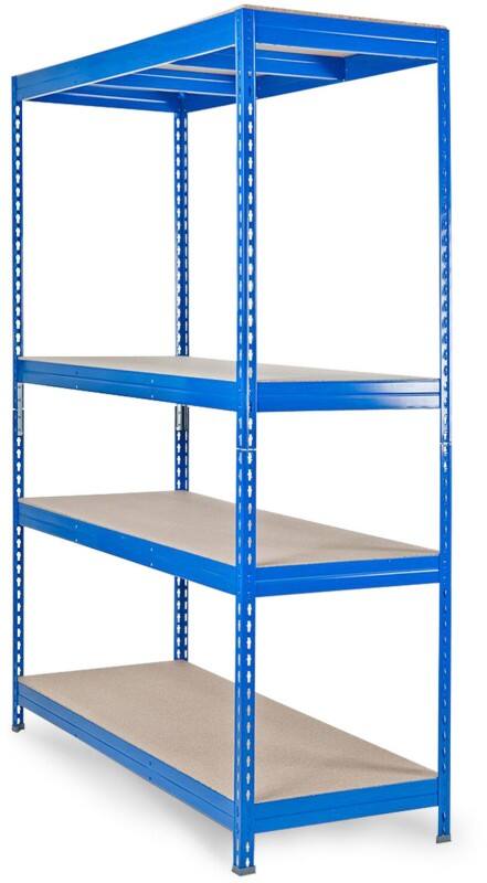 Office Marshal Weitspannregal 4 Böden Blau 2000 x 1500 x 600 mm
