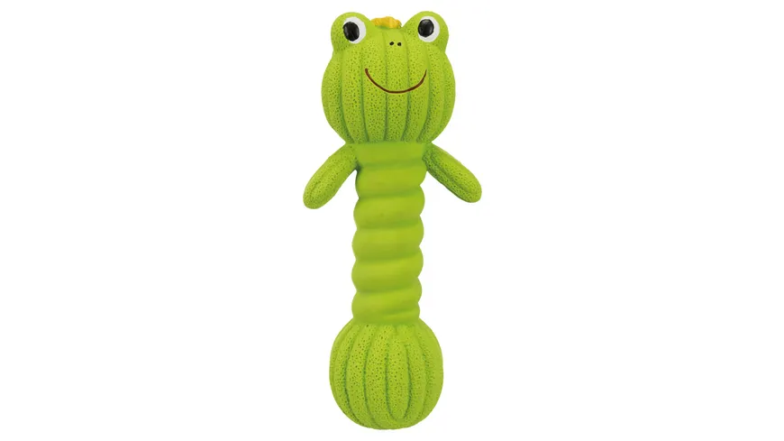 Trixie Hundespielzeug Frosch-Hantel Latex Maß: 18 cm
