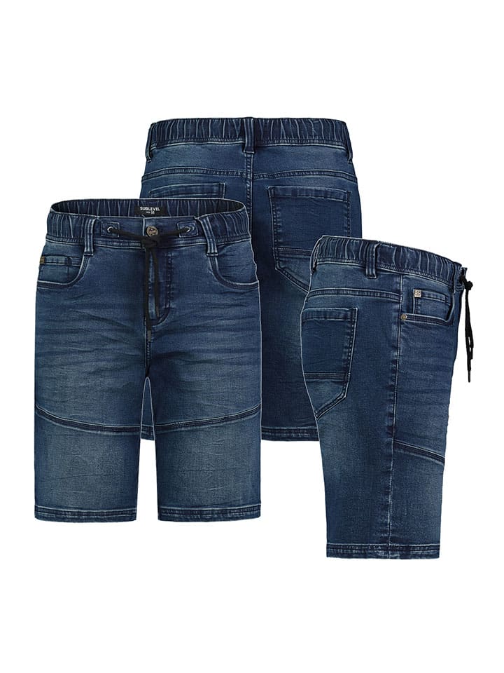 Sublevel Jeans-Bermudas in Dunkelblau günstig kaufen