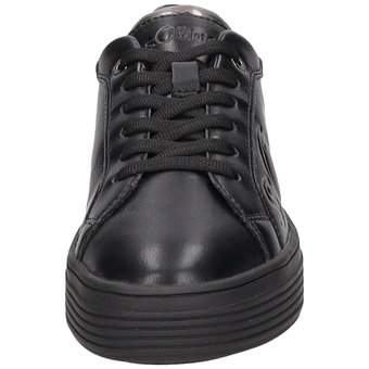 s.Oliver Plateau Sneaker in schwarz