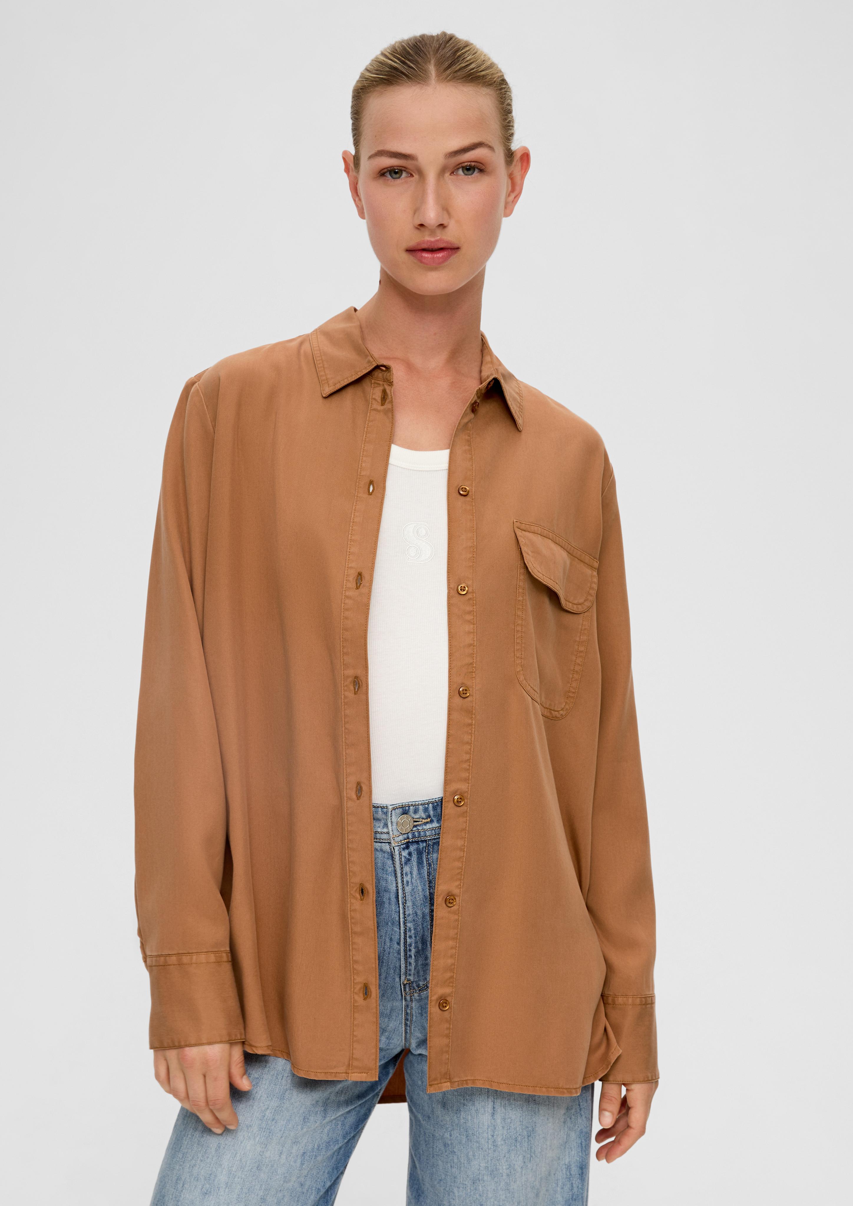 Oversize-Bluse aus Lyocell  2136215-8469