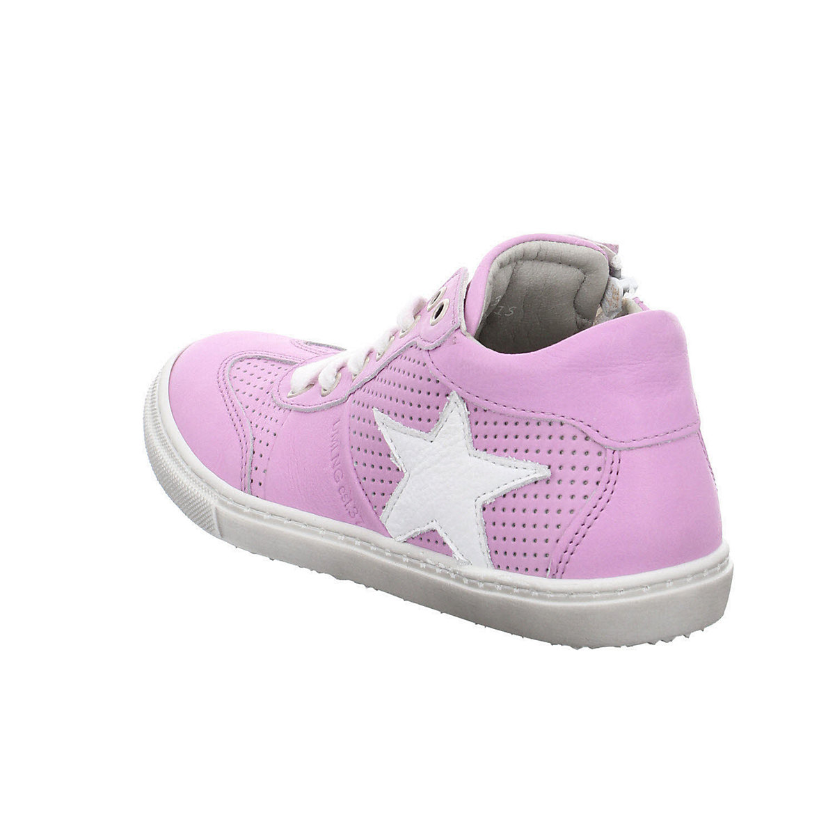 Mädchen Stiefel Schuhe Berno Sneaker Kinderschuhe Aufnäher Glattleder gemustert Halbschuhe