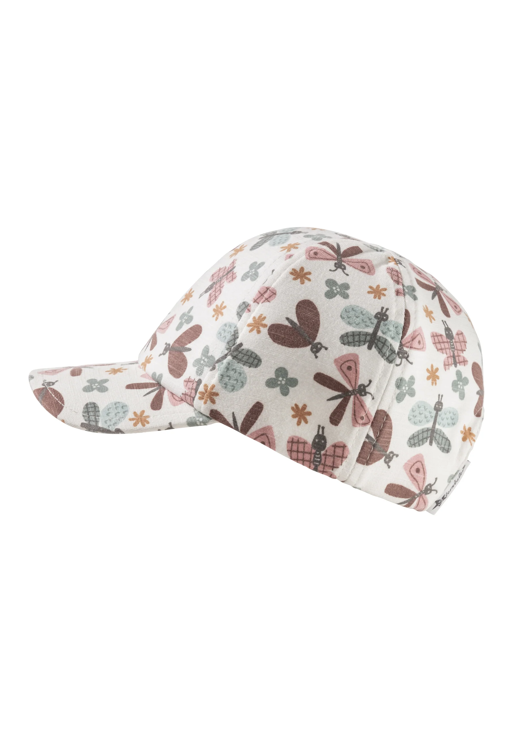 Baseballcap bedruckt mit bunten Schmetterlingen