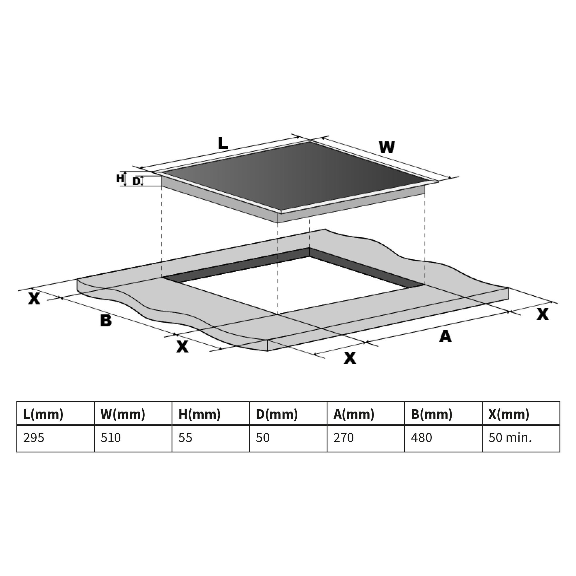 KKT KOLBE Elektro-Kochfeld KF292, 2 Doppel Domino Zonen Platten 29cm / Rahmenlos / Touch / Auto-Timer