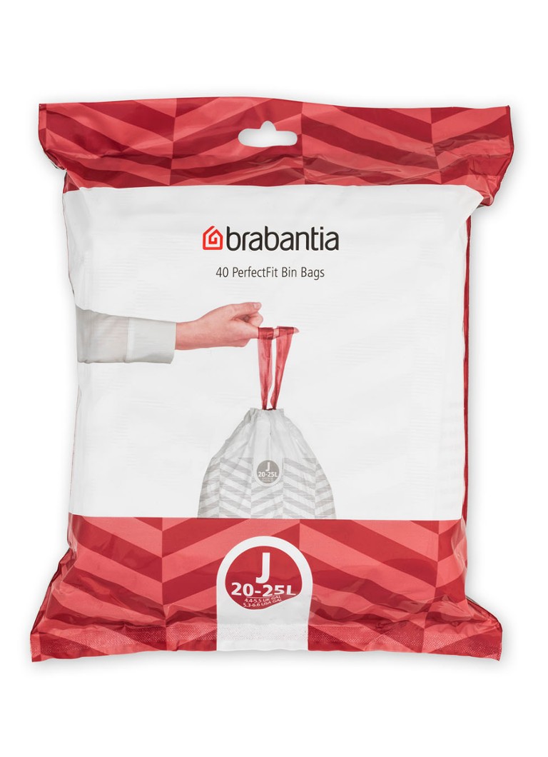 Sacchi per rifiuti Brabantia PerfectFit Extra Strong J da 20-25 litri, confezione da 40