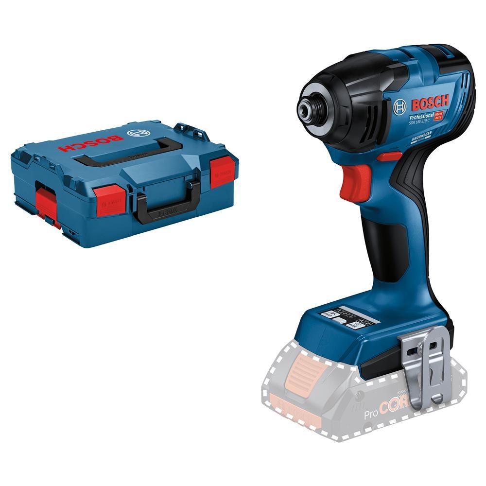 Bosch Blue 06019J0101 GDR 18V-210 C Akku-Schlagschrauber 18 Volt (ohne Akkus und Ladegerät) in L-Boxx