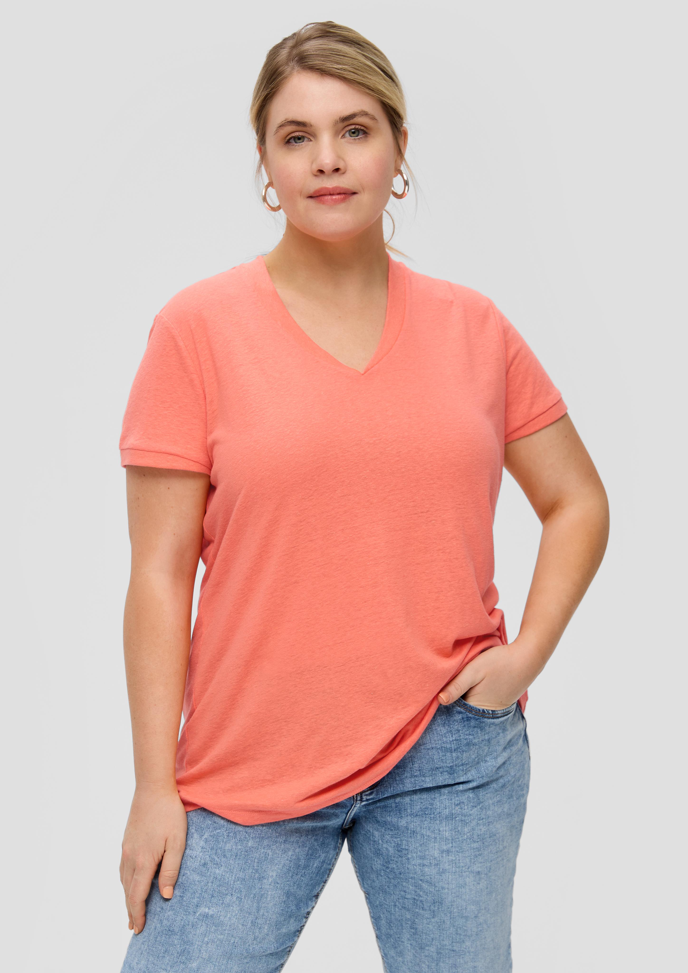 T-Shirt aus Leinenmix  2151440-2347