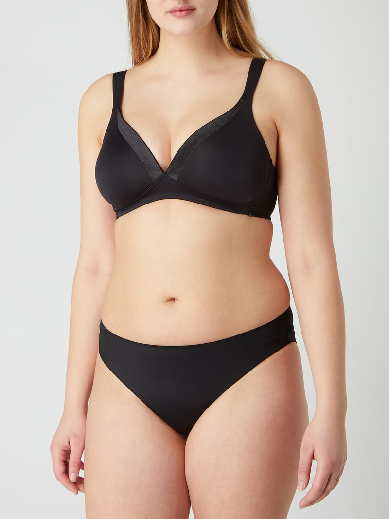 PLUS SIZE Slip aus Mikrofaser Modell 'Murcia' in schwarz