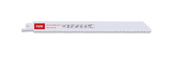 Flex-tools Tilbehør 462071 Bajonettsagblad for metall og stålplate RS/Bi-230 14 230 mm 5 deler