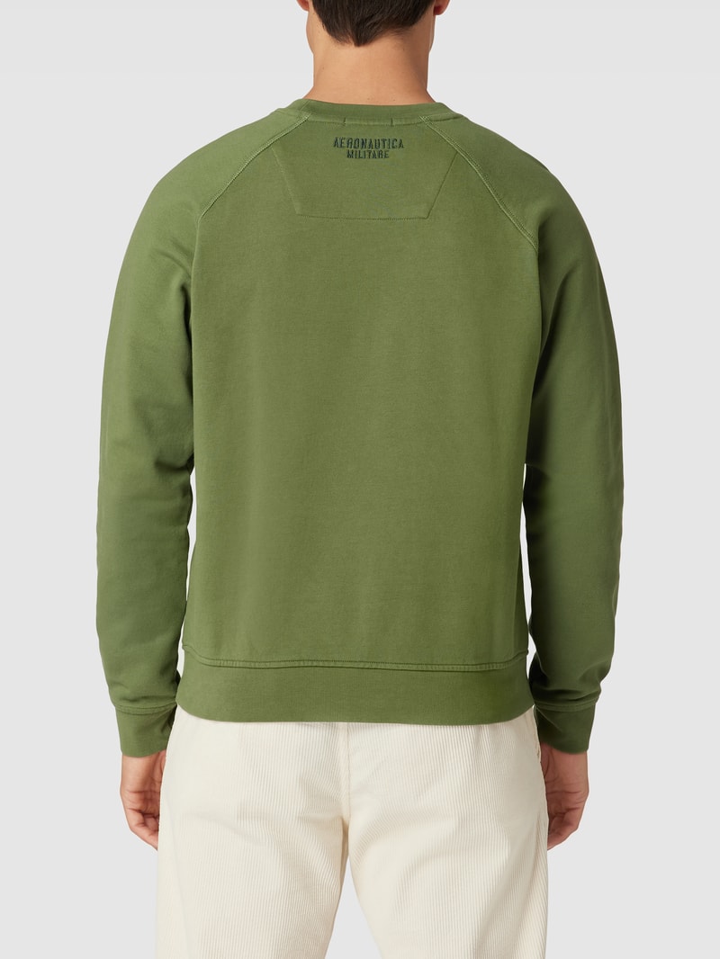 Sweatshirt mit Raglanärmeln in olivgrün