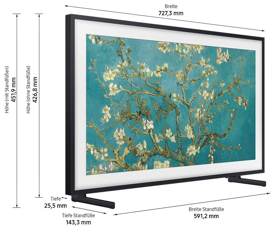 Samsung GQ32LS03CBU LED-Fernseher (80 cm/32 Zoll, Smart-TV, Mattes Display,Austauschbare Rahmen,Art Mode)