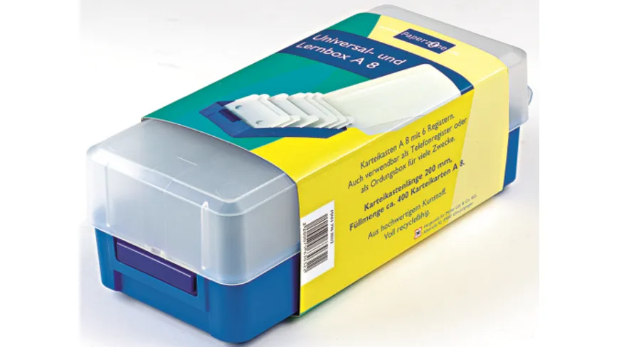PAPERZONE Karteikasten A8 lang