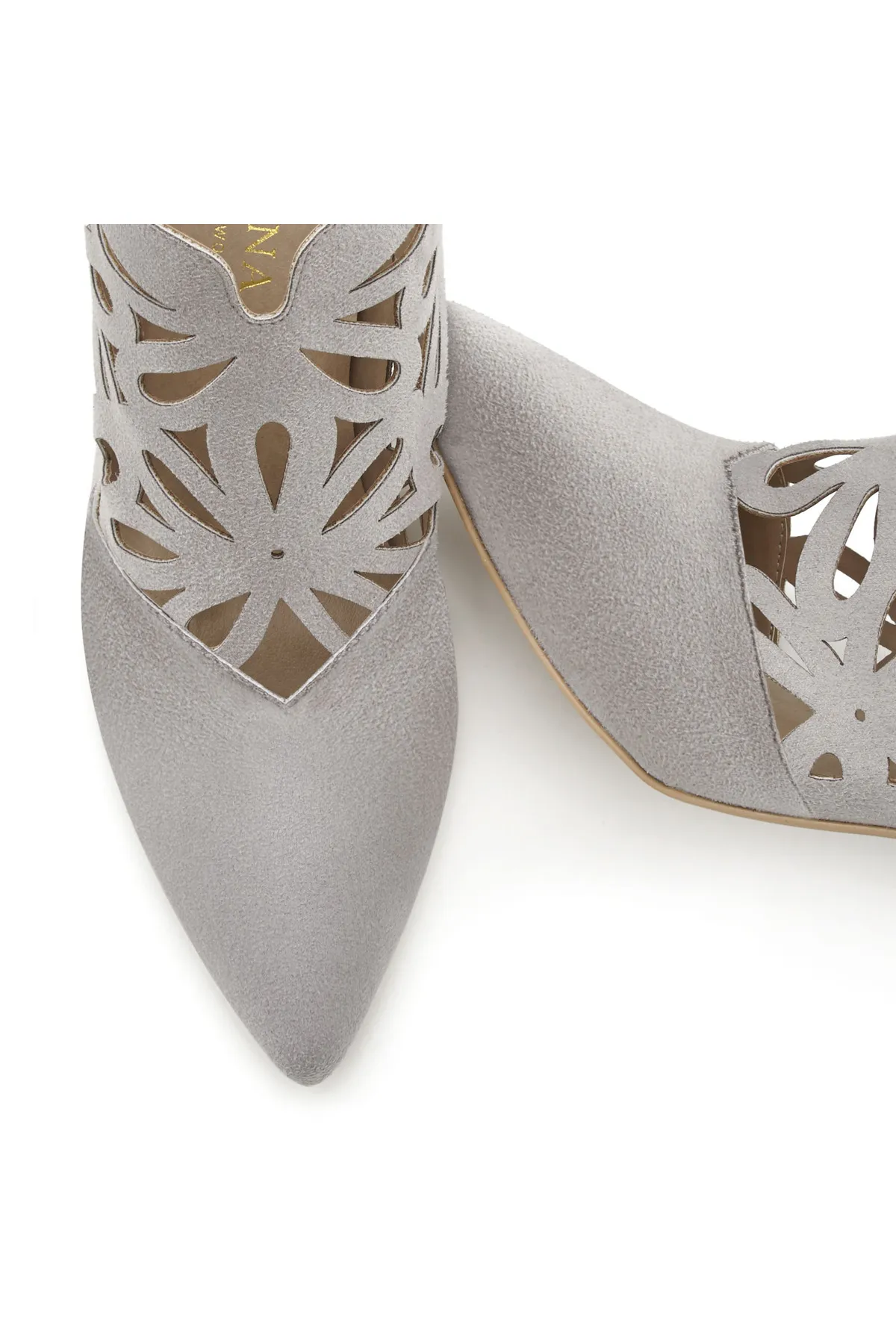 LASCANA  Stiefelette - Grau - Blockabsatz