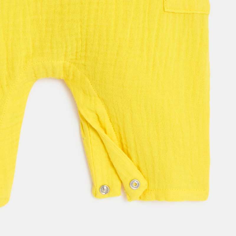 Salopette courte bébé jaune Catimini