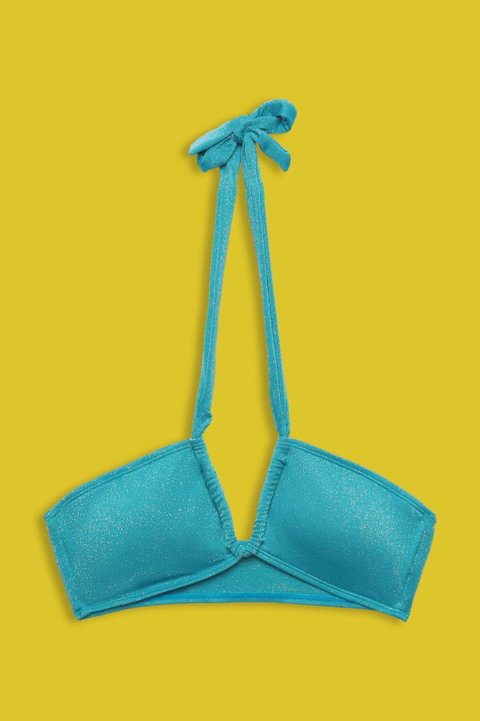 Bandeau-Bikinitop mit Glitzer