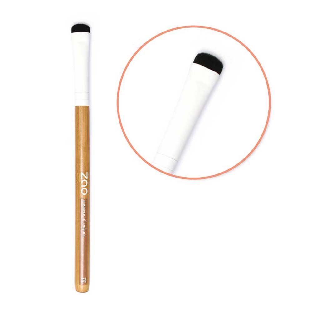 zao essence of nature Pinceau Bambou Ras de cils ZAO Pinceau en bambou et poils synthétiques, Vegan