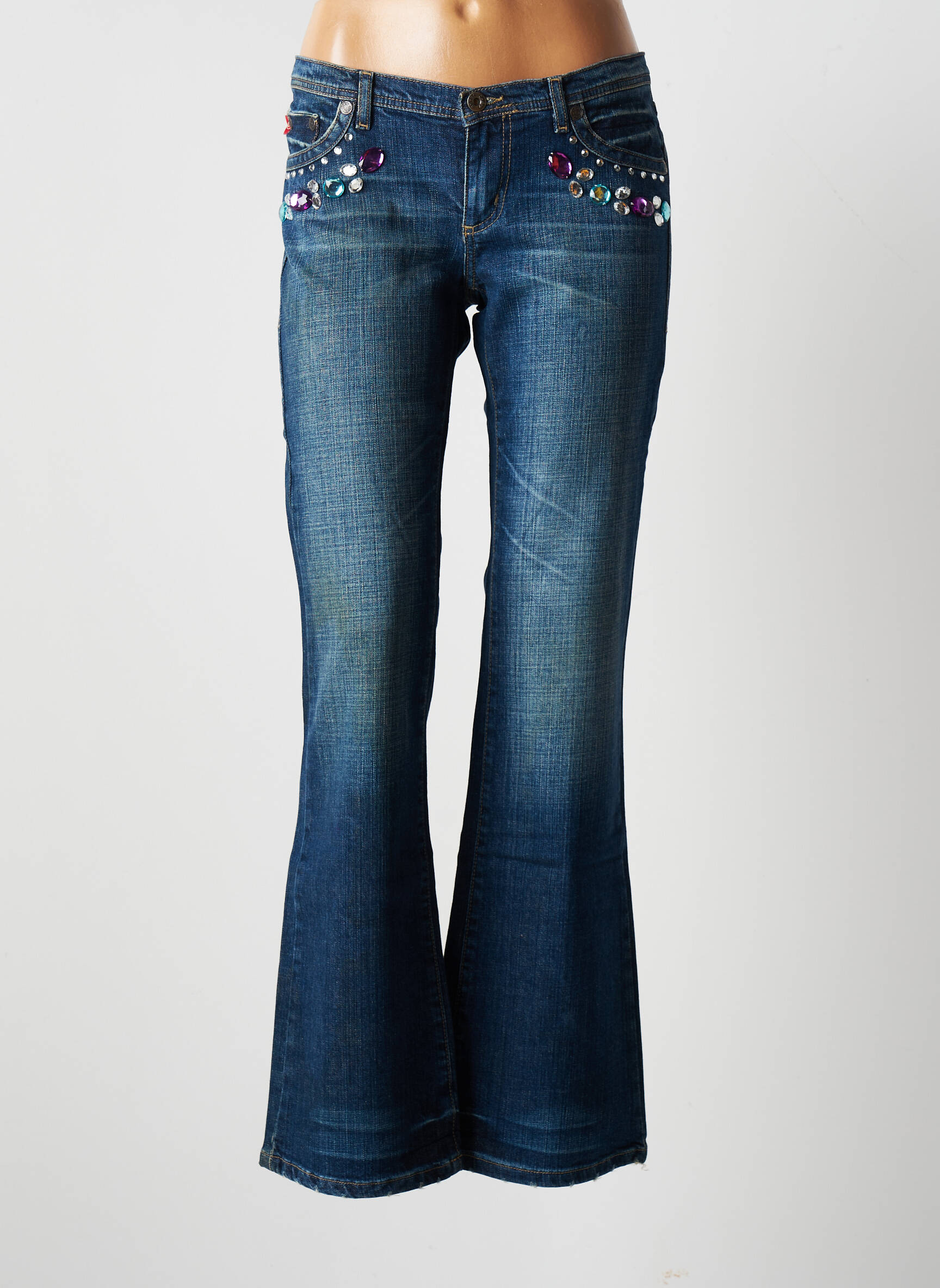 Serena Kay Jean Flare Femme couleur bleu