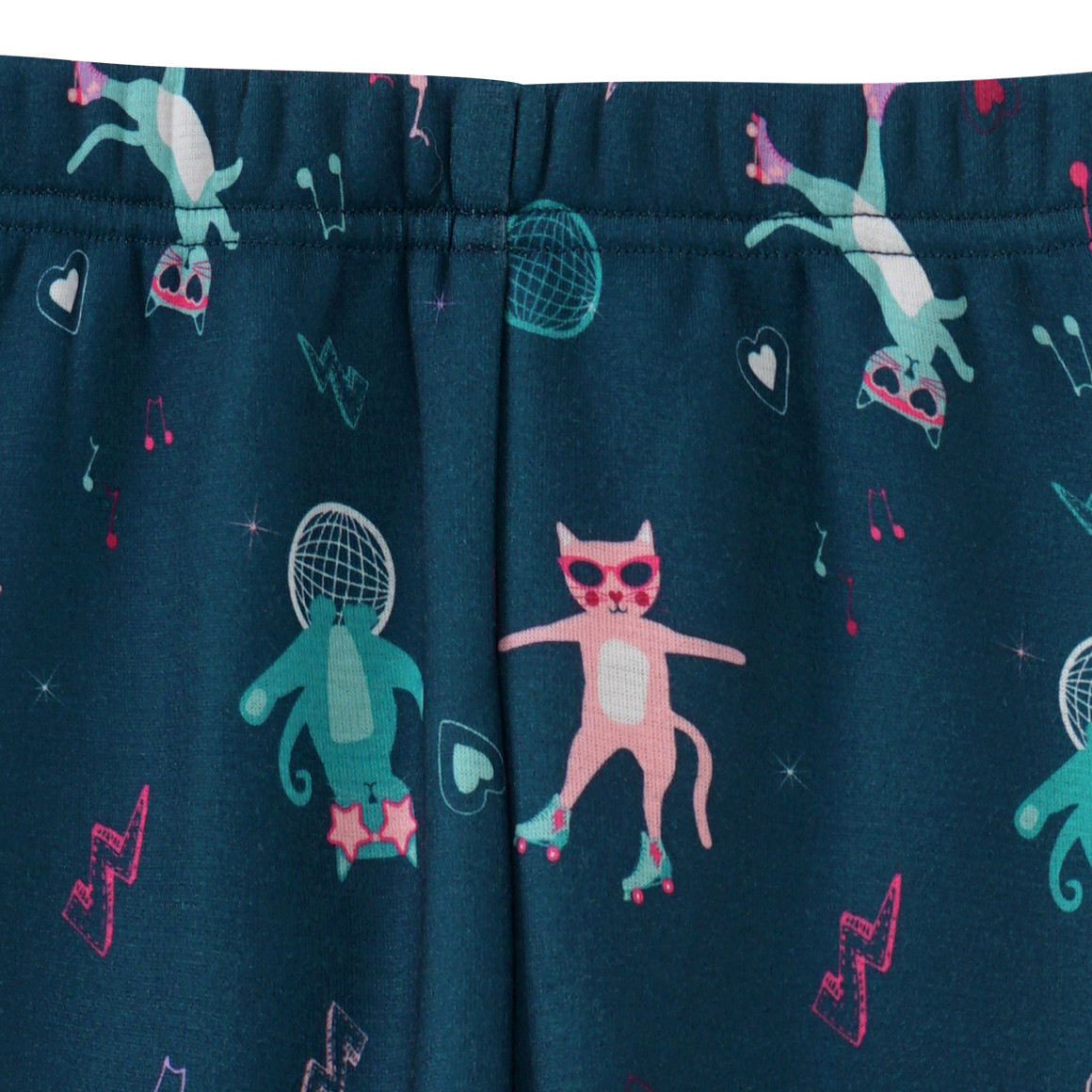 Mädchen Thermo-Leggings mit Katzen-Motiven