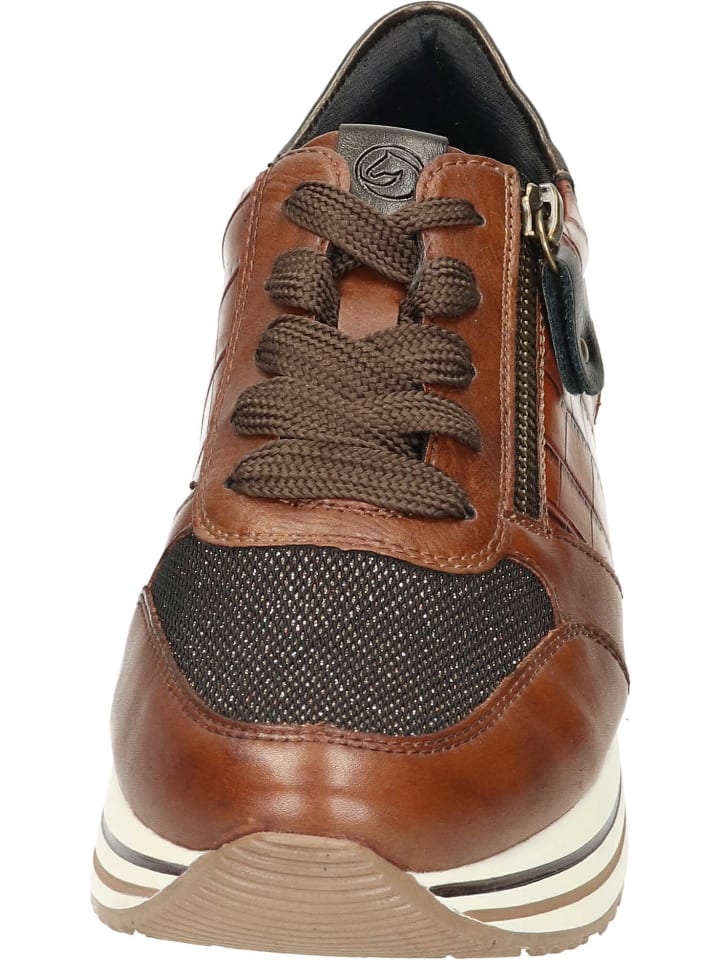 remonte Schnürschuhe in chestnut/schwarz-bronze/mogano günstig kaufen 40