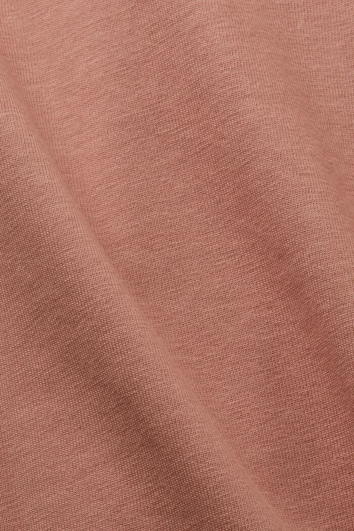 Rundhals-T-Shirt mit Print, 100 % Baumwolle