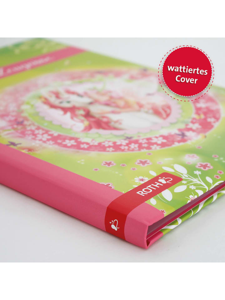 ROTH Zeugnismappe Einhornglück mit Glitzereffekt in Rosa günstig kaufen onesize