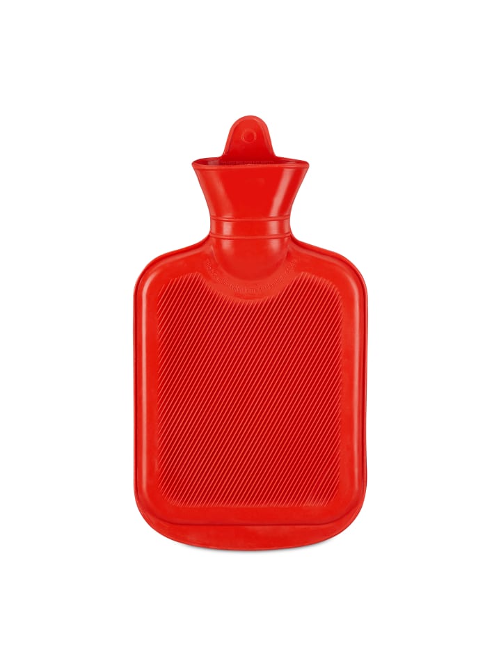relaxdays 4x Wärmflasche in Rot günstig kaufen onesize