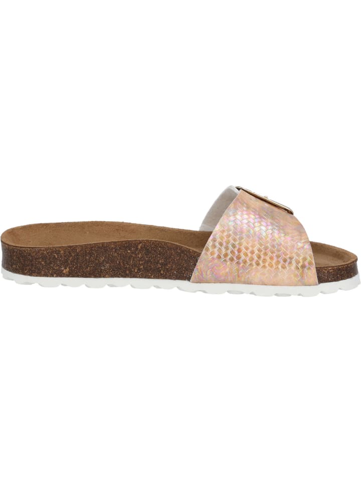 palado Pantoletten in beige struktur günstig kaufen