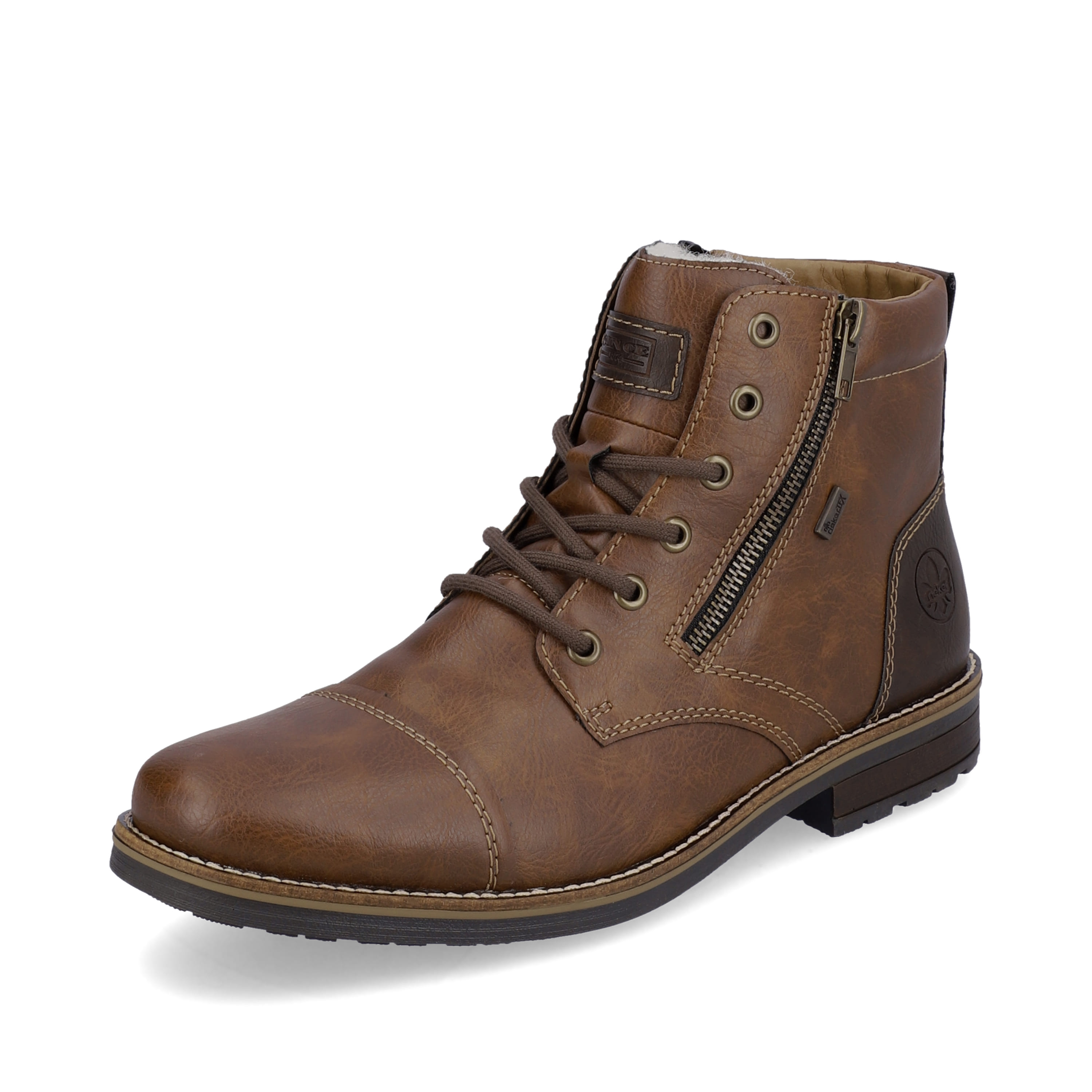 Rieker Herren Schnürstiefel schokobraun